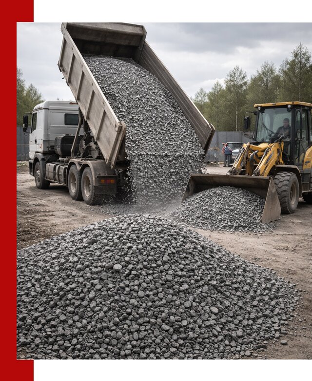 Доставка и продажа щебня гранитного в Костомукше