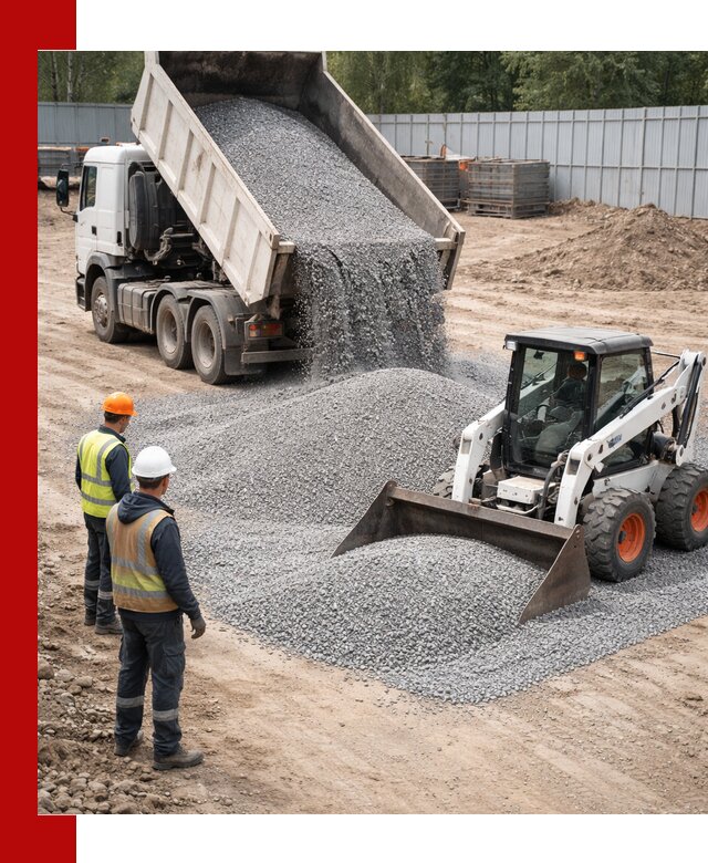 Доставка и продажа гранитного щебня фракции 0-5 в Костомукше