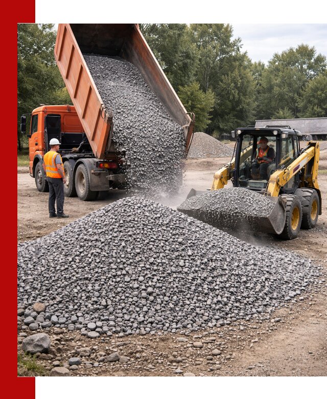Купить гранитный щебень фракции 5–10 в Костомукше с доставкой