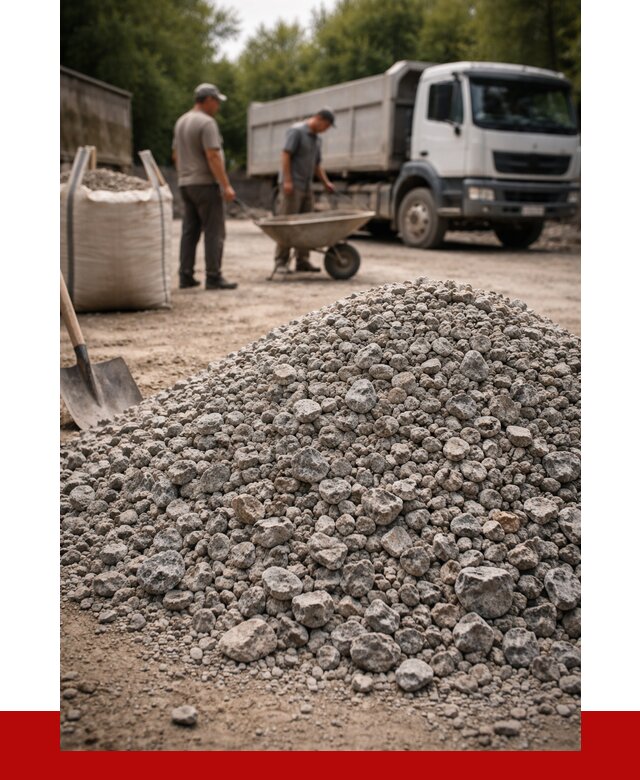 Гранитный щебень фракция 20-40 в Костомукше от 3265 руб. ПРОНЕРУДКтм