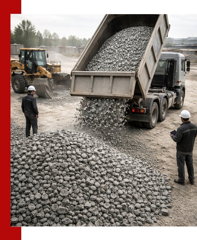 Доставка гранитного щебня фракции 20-40 в Костомукше