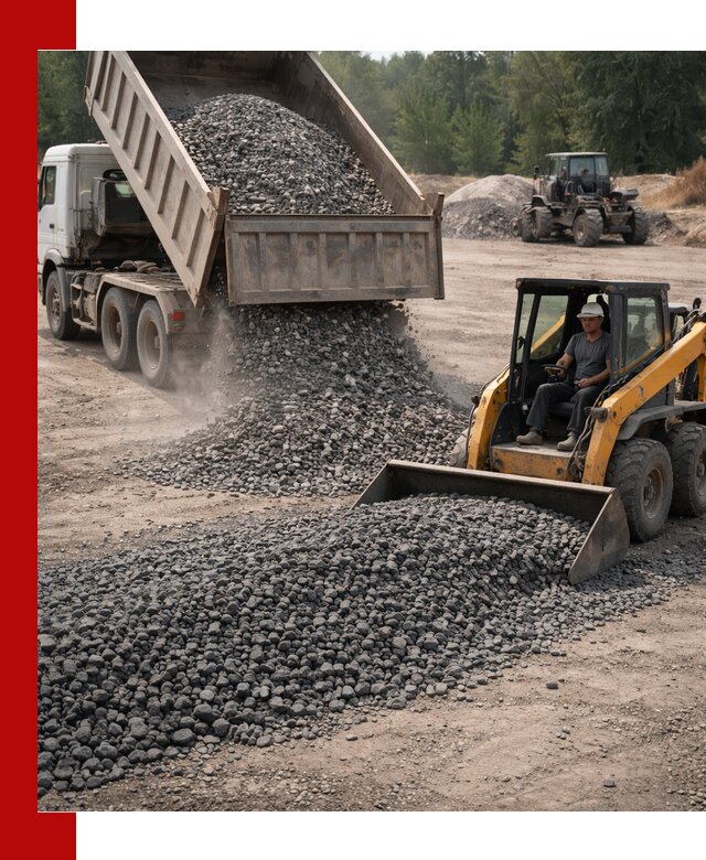 Гранитный щебень фракция 40-70 с доставкой в Костомукше