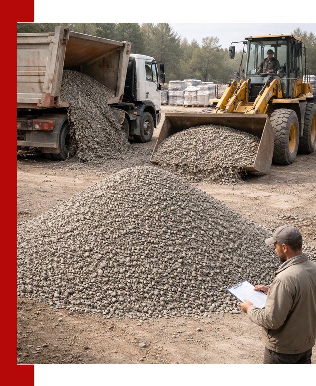 Гравийный щебень фракция 5–10 с доставкой в Костомукше