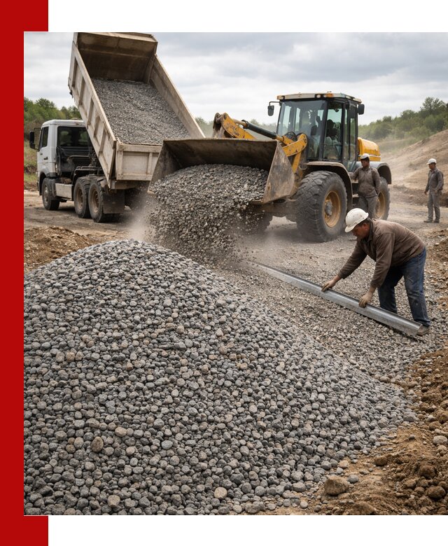 Гравийный щебень фракция 5-20 с доставкой в Костомукше