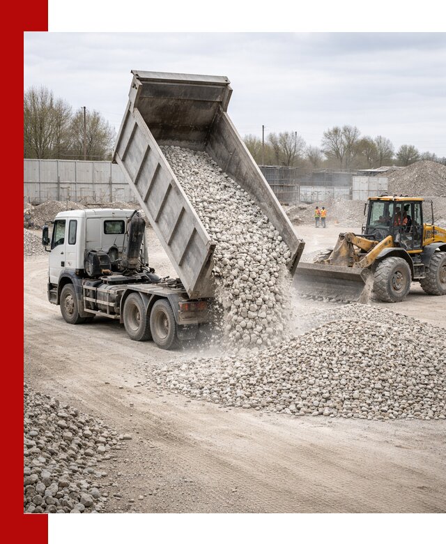 Доставка и продажа известнякового щебня в Костомукше