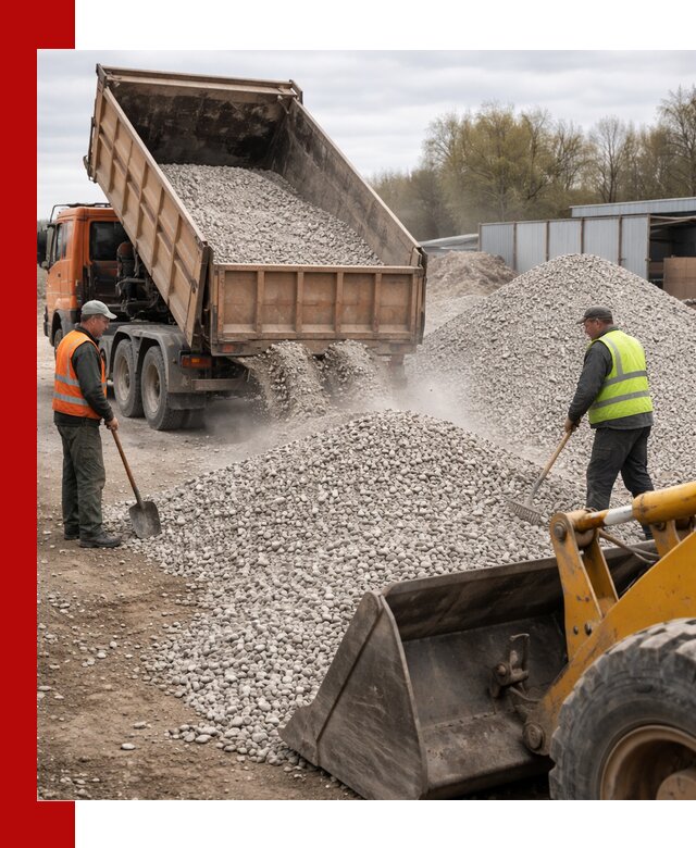 Доломитовый щебень фракции 5-20 с доставкой в Костомукше