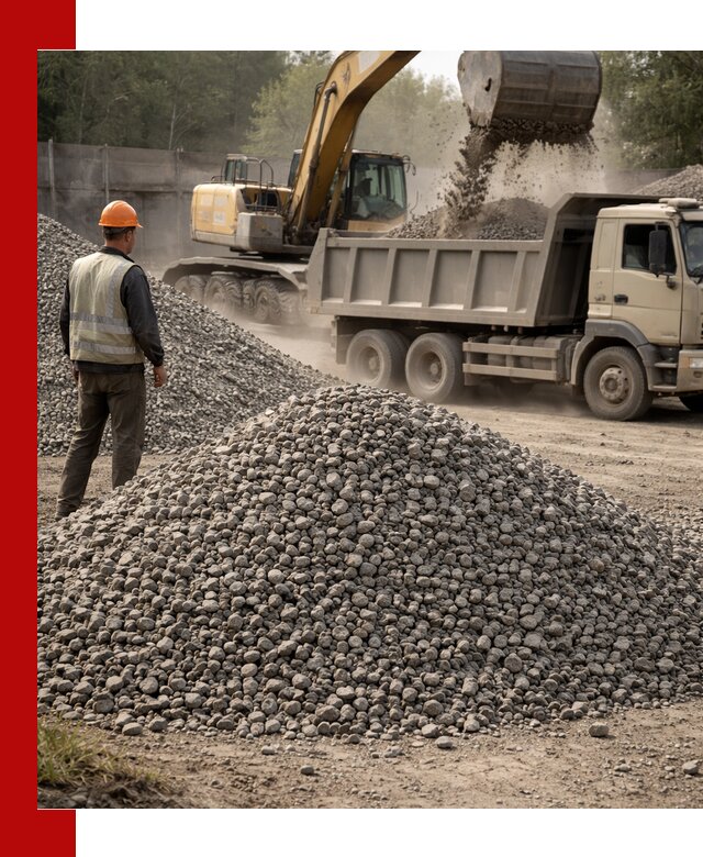 Шлаковый щебень фракция 5-20 с доставкой в Костомукше