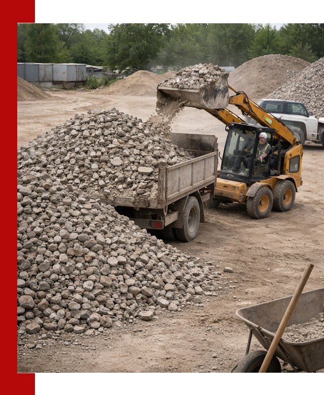 Доставка вторичного щебня в Костомукше для строительных работ