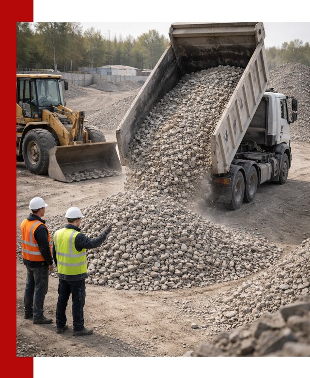 Вторичный щебень фракция 40–70 доставка в Костомукше