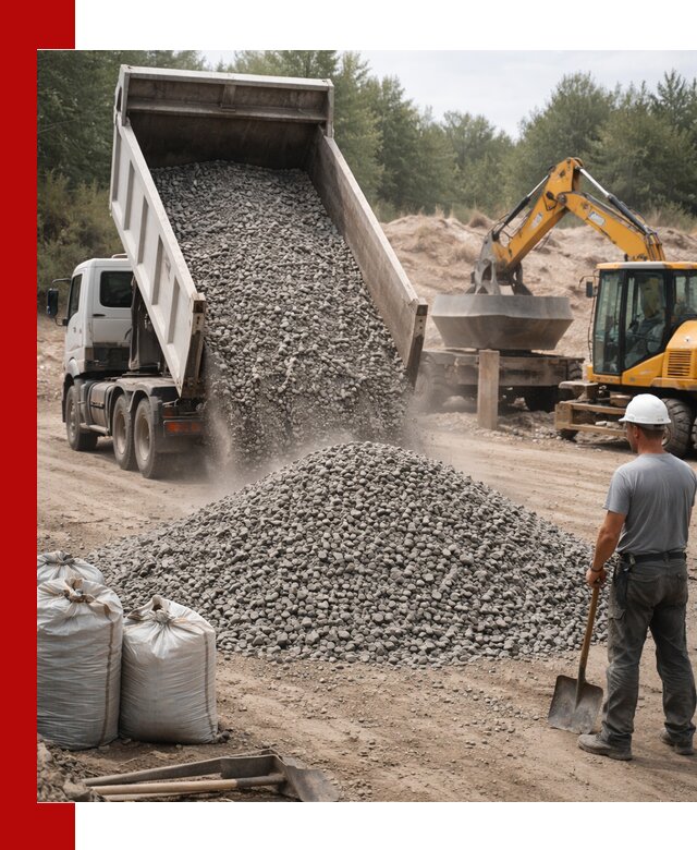 Доставка и продажа бетонного щебня в Костомукше