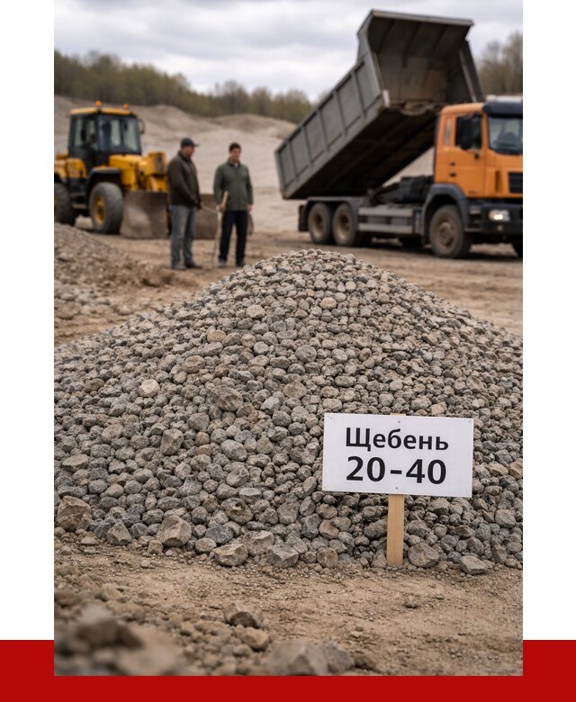 Бетонный щебень фракция 20-40 в Костомукше от 2499 р. | ПРОНЕРУДКтм