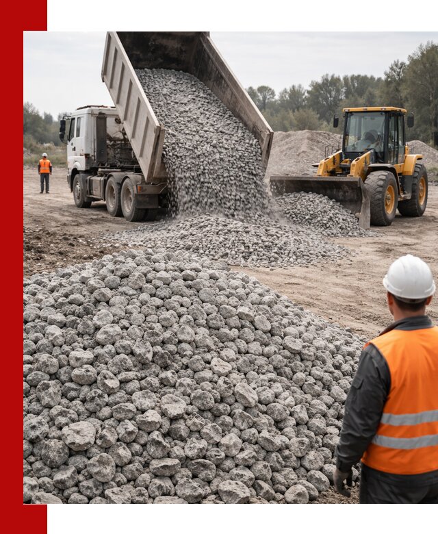 Доставка бетонного щебня фракции 20-40 в Костомукше