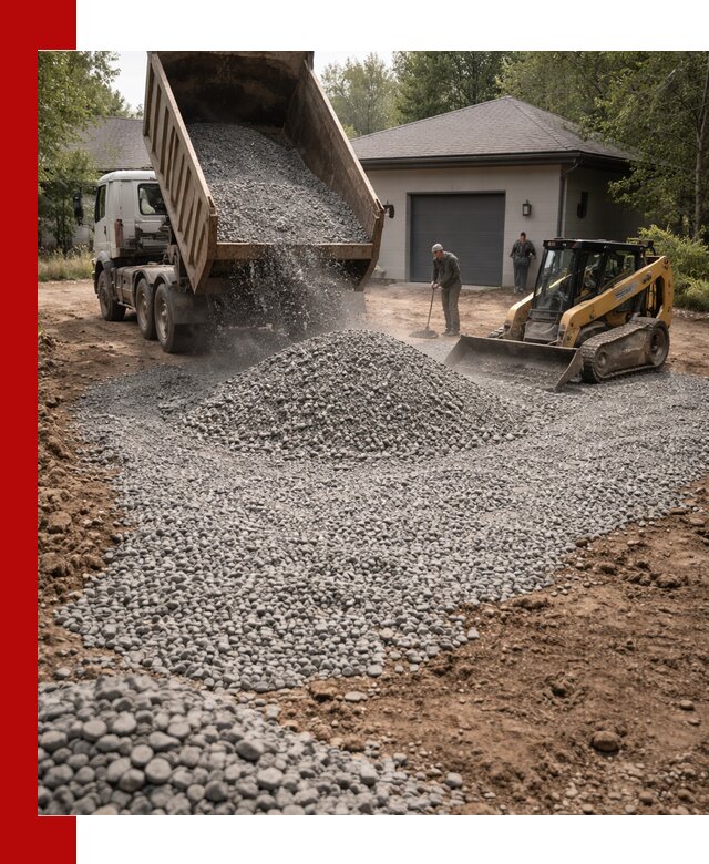 Щебень для парковки в Костомукше: доставка и укладка качественного материала