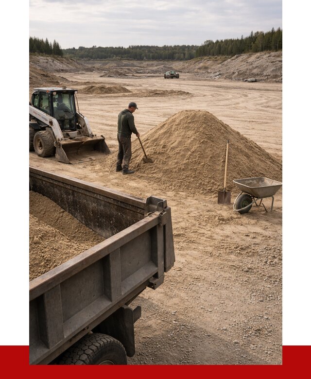 Карьерный песок среднезернистый в Костомукше, от 2244 р. ПРОНЕРУДКтм