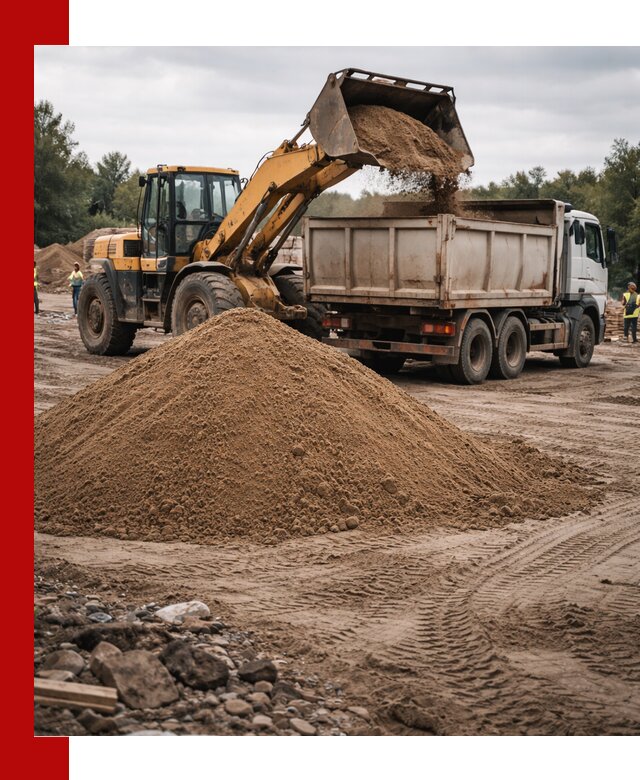 Доставка речного песка навалом в Костомукше быстро и выгодно