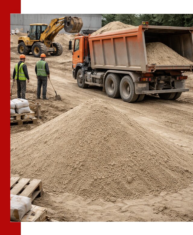 Доставка и продажа мытого речного песка в Костомукше