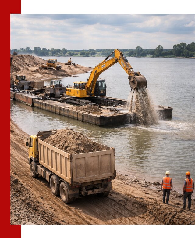 Намывной песок с доставкой в Костомукше оптом и в розницу