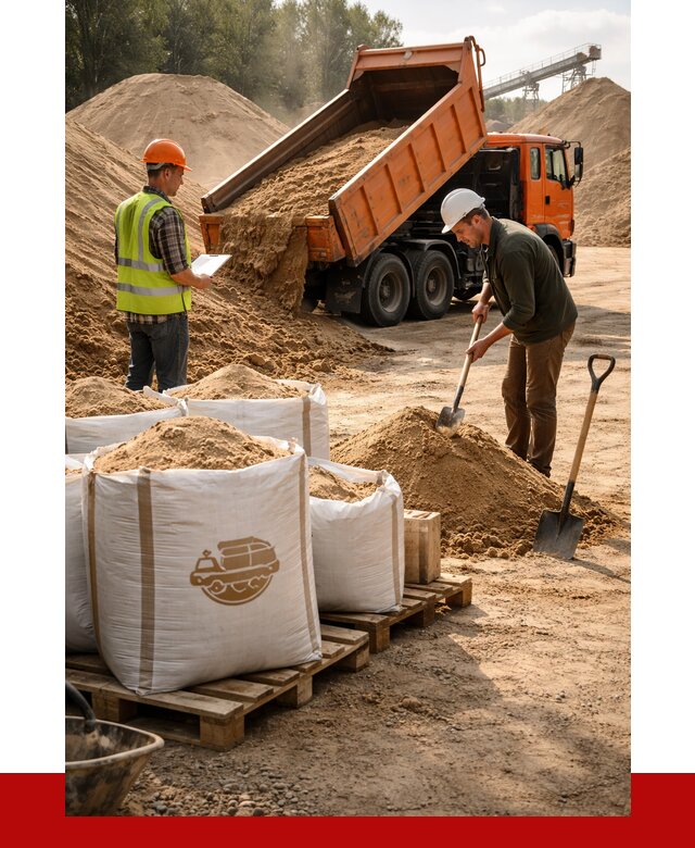 Строительный песок в Костомукше от 2244 р. с доставкой, ПРОНЕРУДКтм