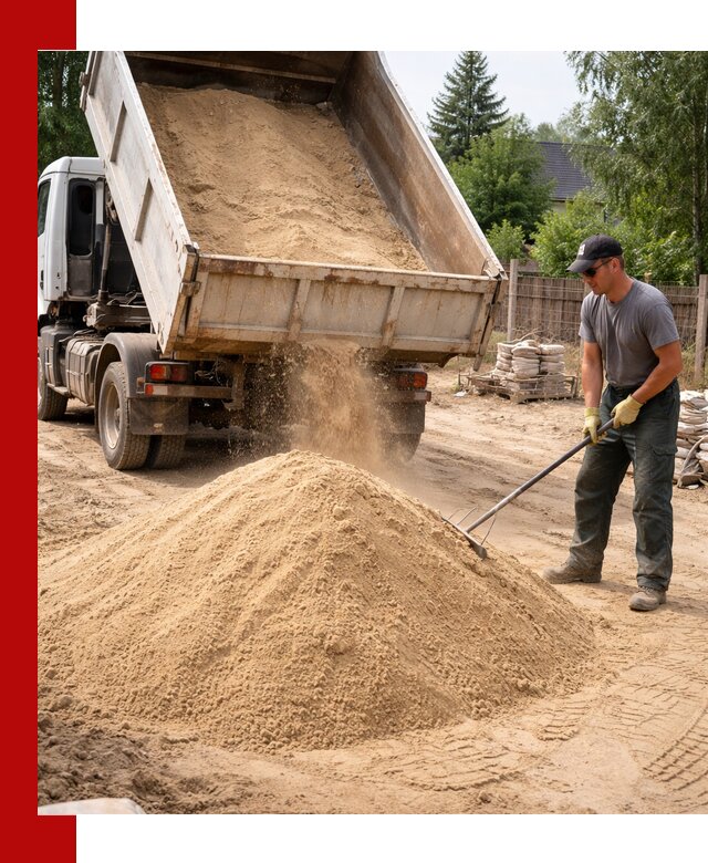 Доставка сухого песка самосвалами в Костомукше