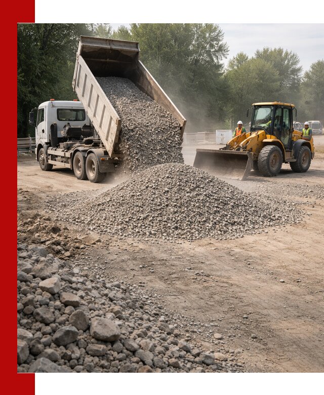 Гравий фракция 5–20 доставка в Костомукше оптом и в розницу