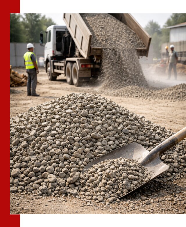 Доставка гравия фракции 20-40 в Костомукше с самосвалами