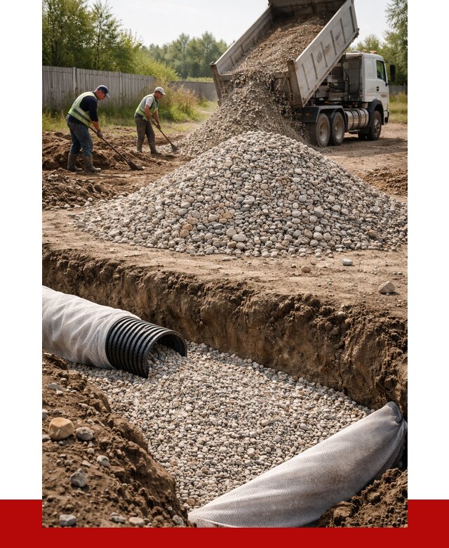 Гравий для дренажа в Костомукше от 2244 р., доставка ПРОНЕРУДКтм