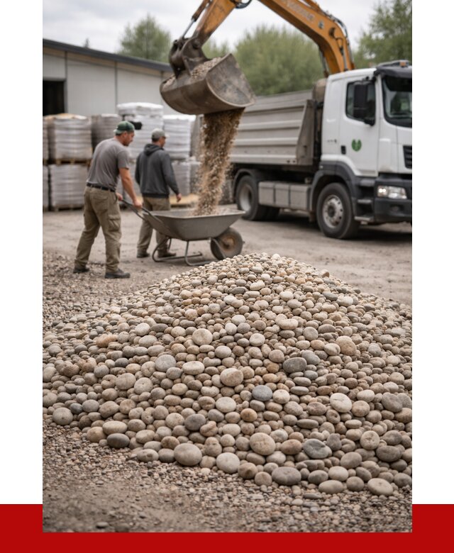 Галька декоративная в Костомукше от 3265 р. за куб | ПРОНЕРУДКтм