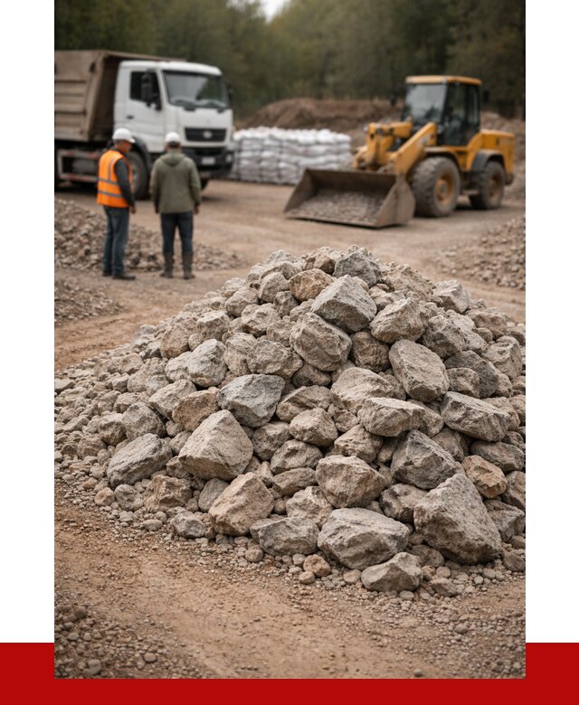 Купить бутовый камень с доставкой в Костомукше от 2346 р. | ПРОНЕРУДКтм