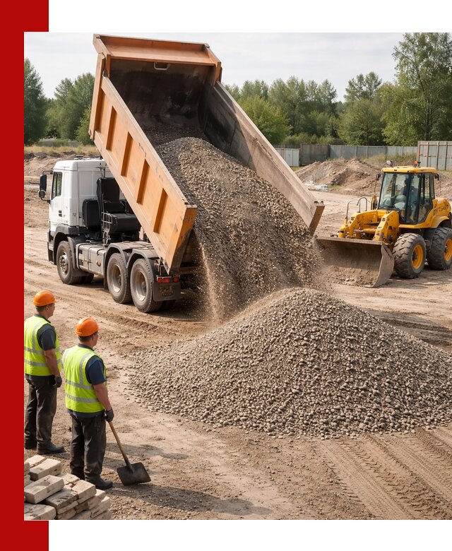 Доставка щебёночно-песчаной смеси ЩПС С7 в Костомукше