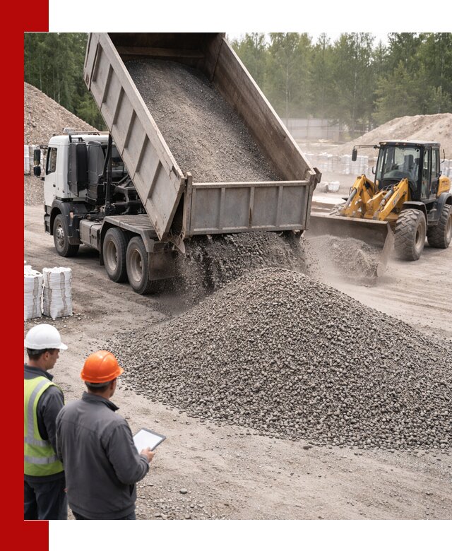 Доставка и продажа гранитного отсева 0-10 в Костомукше