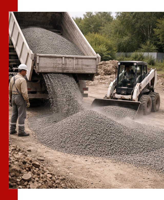 Доставка гравийного отсева 0-5 в Костомукше оптом и в розницу