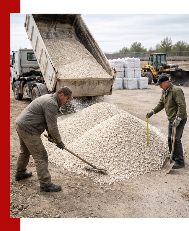 Мраморная крошка с доставкой и разгрузкой в Костомукше