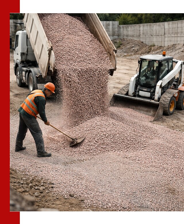Крошка розовый гранит с доставкой в Костомукше от производителя