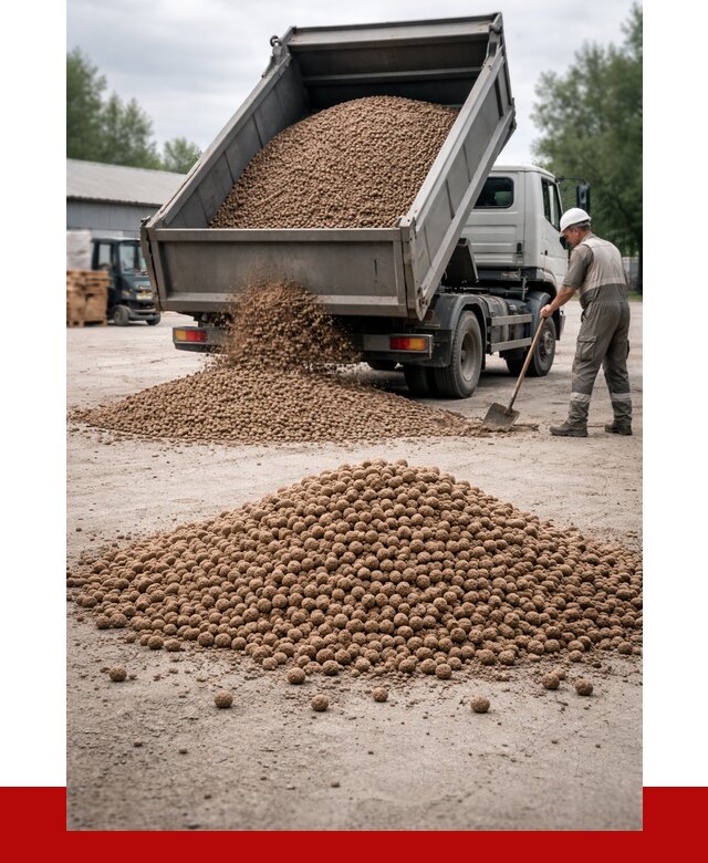 Керамзит с доставкой в Костомукше от 4285 р. за м3 | ПРОНЕРУДКтм