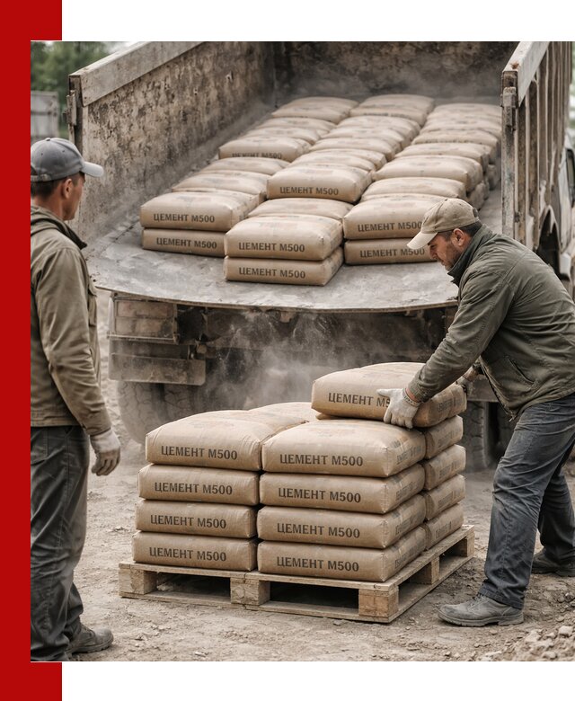 Цемент М500 с доставкой самосвалом в Костомукше