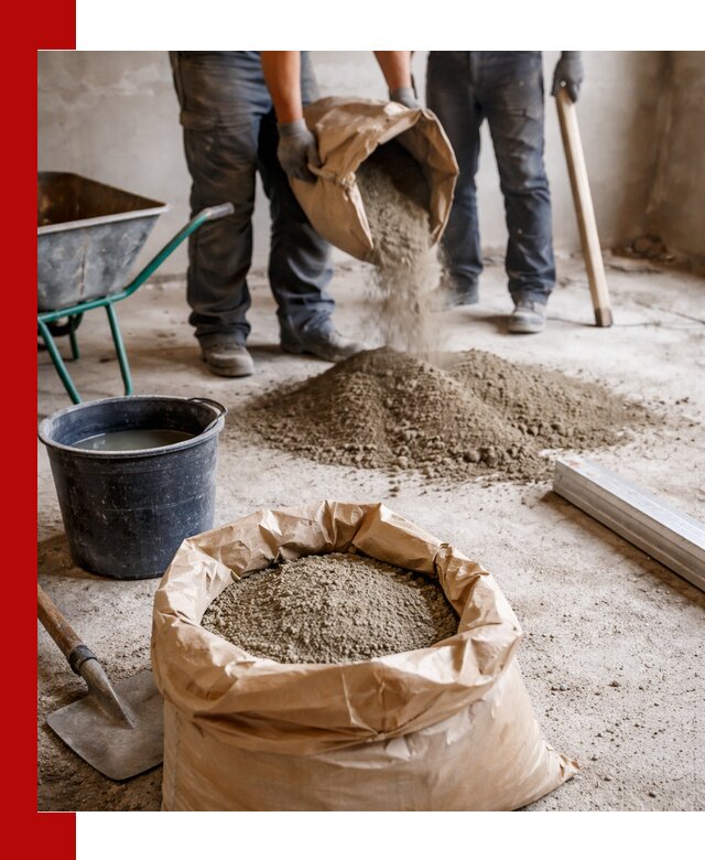 Доставка сухой смеси для стяжки в Костомукше