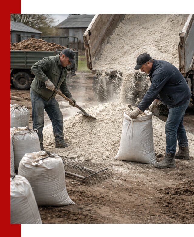 Доставка извести пушонки в Костомукше оптом и мелким оптом