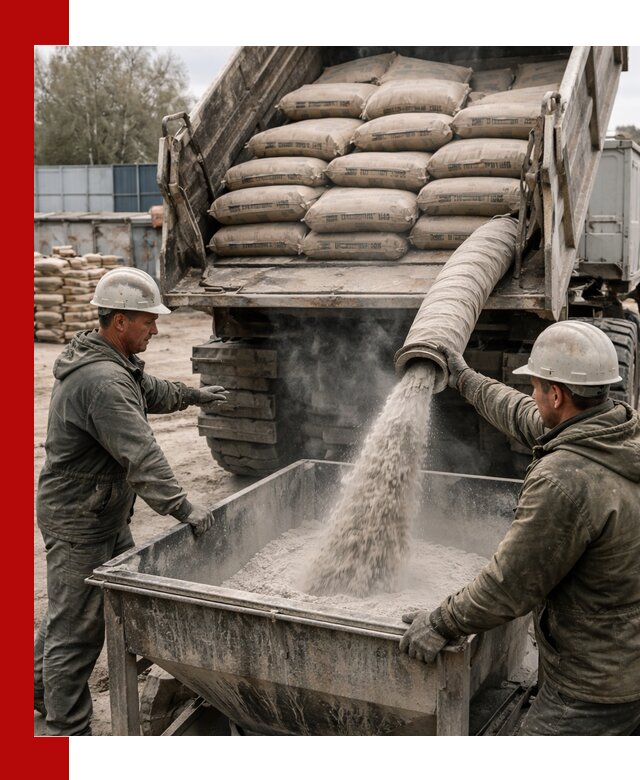 Доставка цемента М400 в Костомукше оптом и в розницу