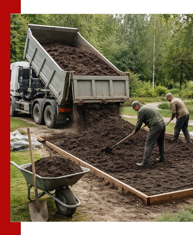 Доставка грунта для озеленения и благоустройства в Костомукше