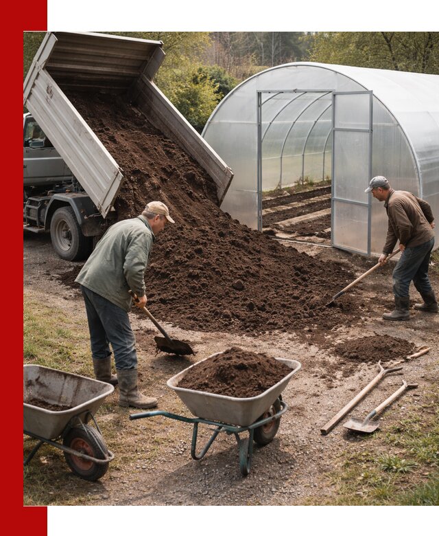 Грунт для теплицы с доставкой в Костомукше — плодородный субстрат под растения