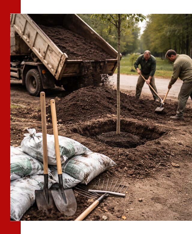 Грунт для посадки деревьев в Костомукше — доставка и подготовка почвы