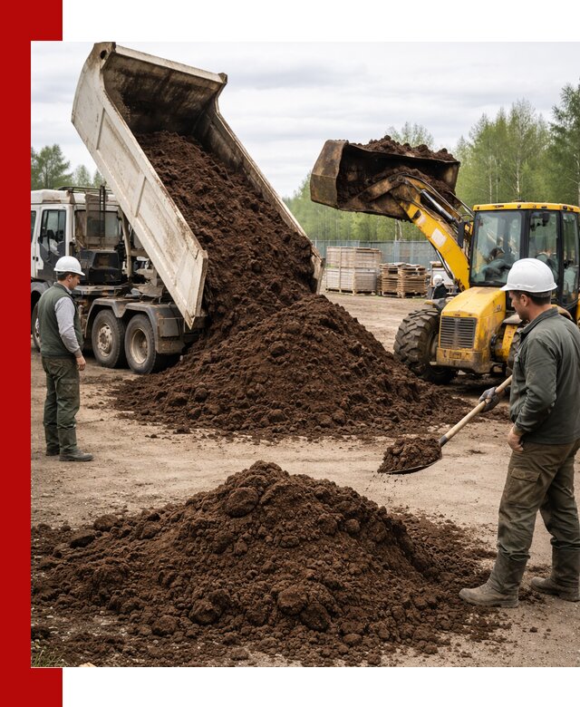 Доставка торфа оптом и в мешках в Костомукше