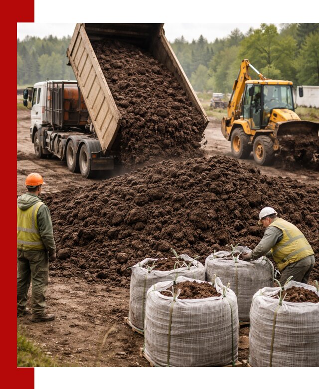 Доставка нейтрального торфа в Костомукше оптом и в розницу
