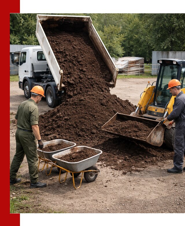 Доставка торфо-земляной смеси в Костомукше для огорода и ландшафта