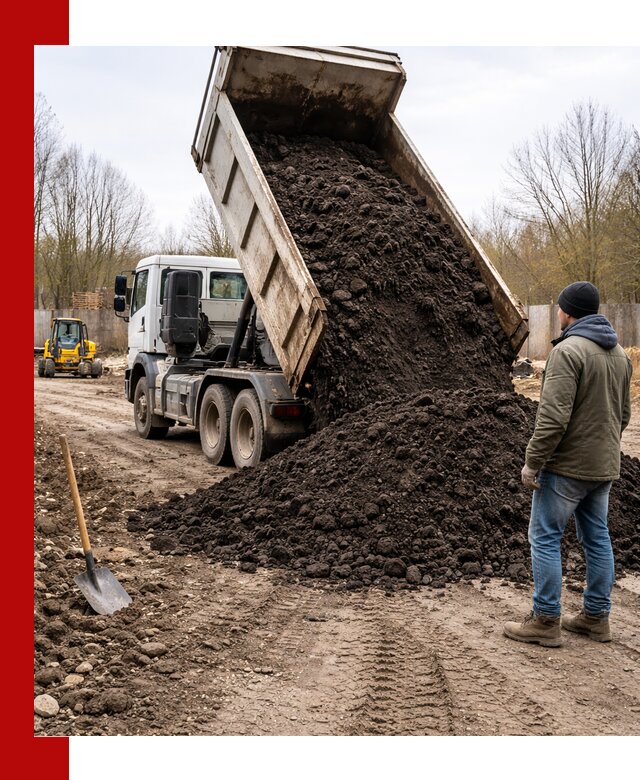 Доставка чернозема навалом в Костомукше быстро и выгодно
