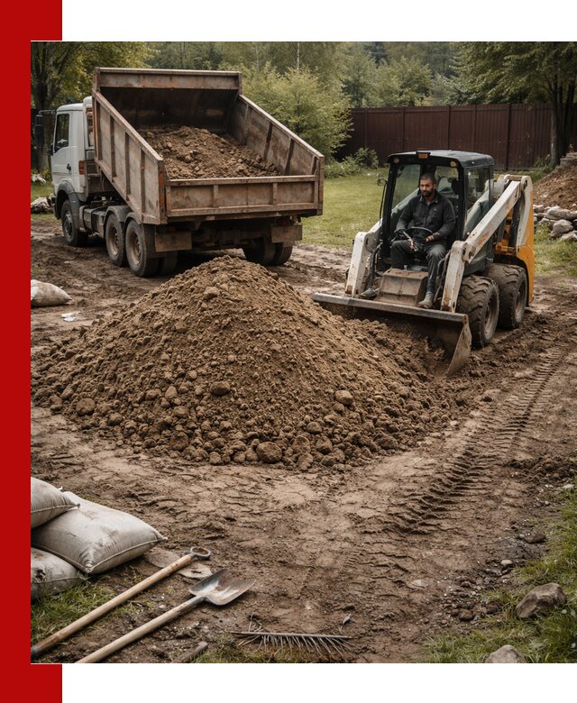 Суглинок для планировки участков в Костомукше с доставкой и выгрузкой