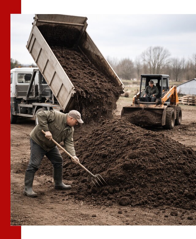 Доставка и продажа перегноя в Костомукше быстро и дешево