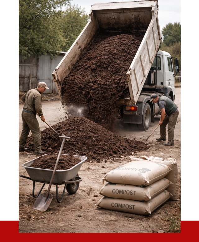 Купить компост в Костомукше от 4285 р. за куб с доставкой | ПРОНЕРУДКтм
