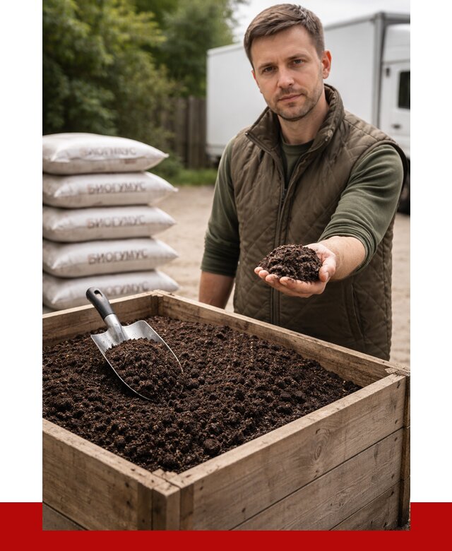 Купить биогумус в Костомукше с доставкой от 8672 р. за куб | ПРОНЕРУДКтм