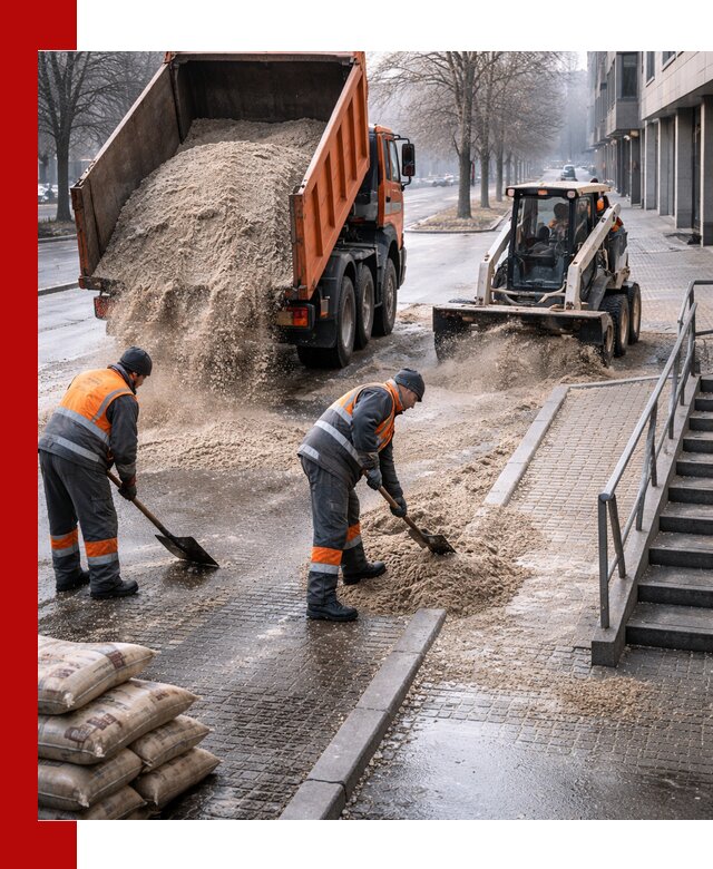 Поставка противогололедных материалов в Костомукше